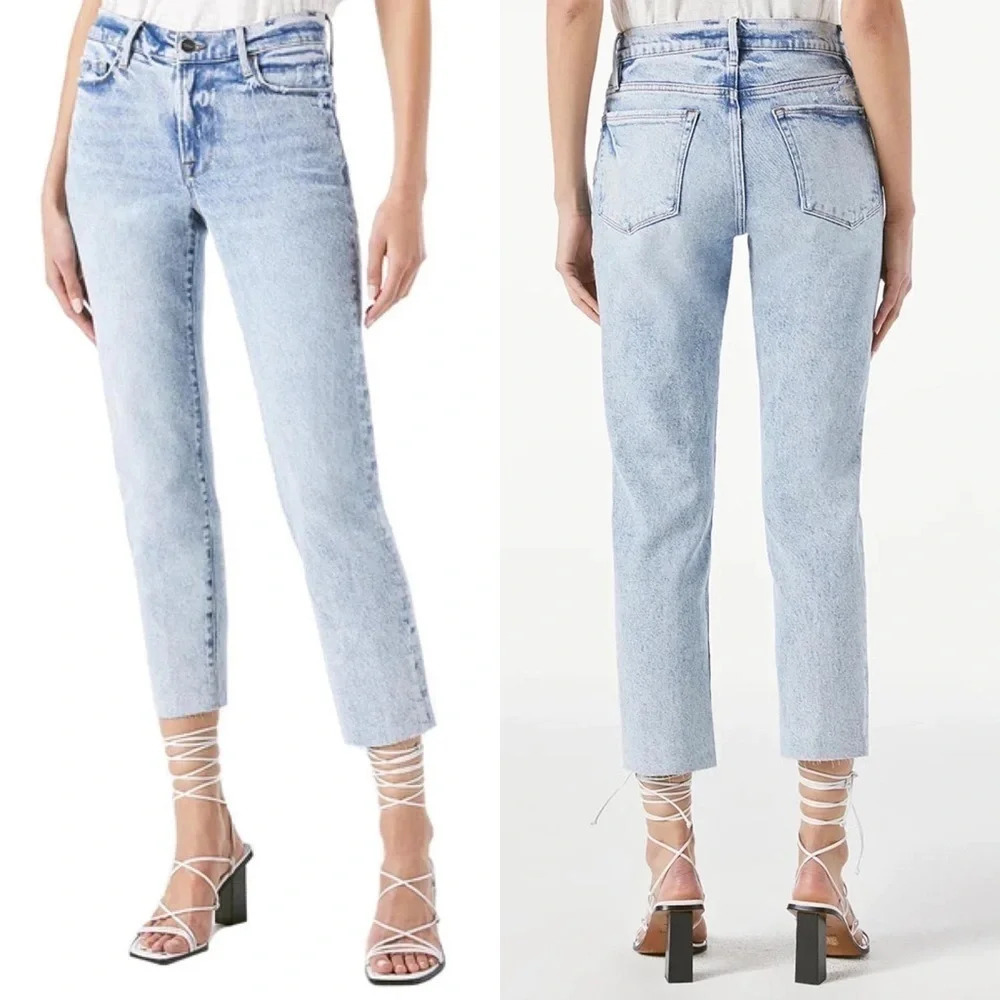 Nwot Frame Le High Skinny Crop Jean Lombard Denim Women’s Casual 25